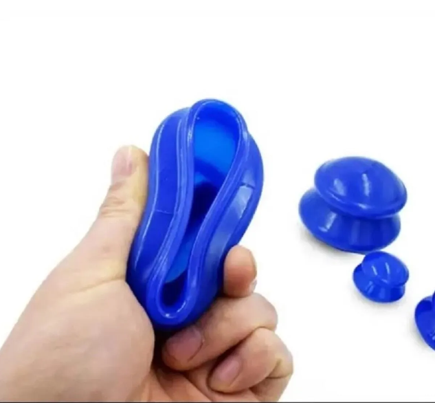 Kas Gevşetici ve Anti Selülit Vakumlu Silikon Masaj Kupası Seti-1