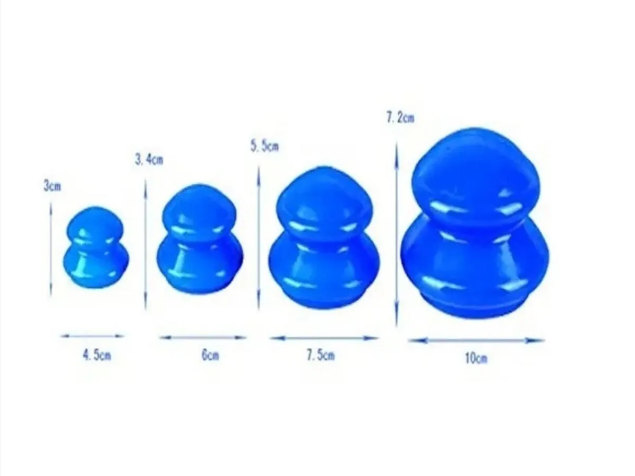 Kas Gevşetici ve Anti Selülit Vakumlu Silikon Masaj Kupası Seti-1